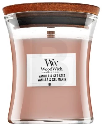 WoodWick Aromatinė žvakė (Vanilla & Sea Salt), 85 g
