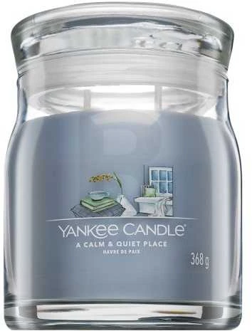 Yankee Candle aromatinė žvakė Signature stiklinė vidutinė A Calm - Quiet Place 368 g