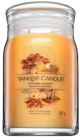 Yankee Candle Aromatinė žvakė Signatūrinė stiklinė didelė "Autumn Sunset" 567 g