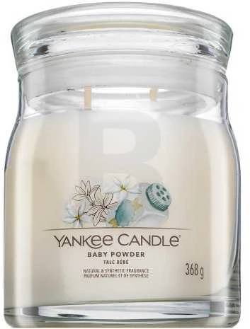 Yankee Candle Aromatinė žvakė Signature glass medium Baby Powder 368 g