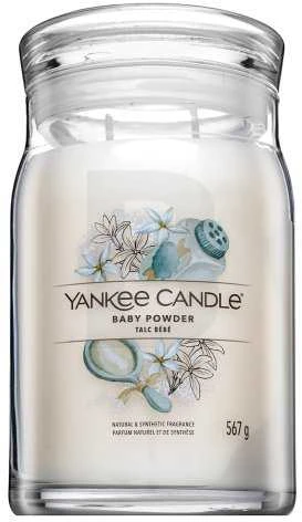Yankee Candle Aromatinė žvakė Signature large glass Baby Powder 567 g