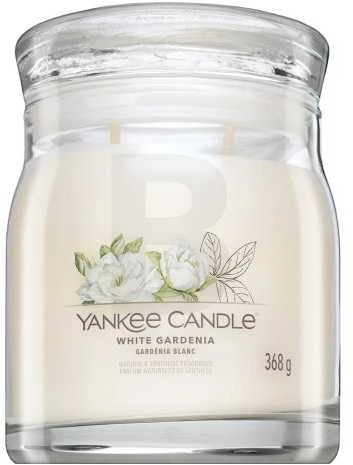 Yankee Candle Aromatinė žvakė Signature glass medium Baltas Gardenia 368 g