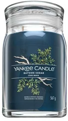 Yankee Candle Aromatinė žvakė Signatūrinė stiklinė didelė Bayside Cedar 567 g
