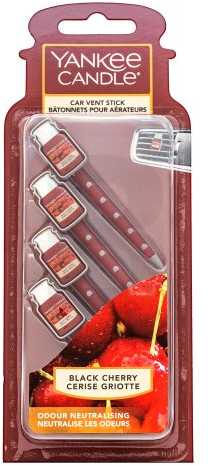 Yankee Candle Juodas Vyšnių kvapo automobilio ventiliacijos žvakė 28 g