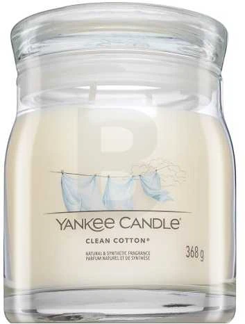 Yankee Candle Aromatinė žvakė Signature glass medium Clean Cotton 368 g
