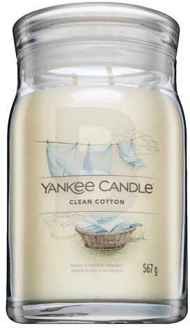 Yankee Candle Signature Clean Cotton kvapni žvakė, 411 g