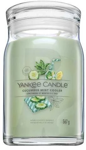 Yankee Candle Aromatinė žvakė "Signature", didelė stiklinė "Cucumber Mint Cooler" 567 g