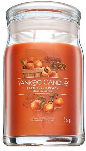 Yankee Candle Aromatinė žvakė "Signature large glass Farm Fresh Peach" 567 g