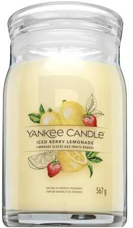 Yankee Candle Aromatinė žvakė Signature didelė stiklinė Iced Berry Lemonade 567 g