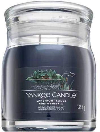 Yankee Candle Aromatinė žvakė Signature glass medium Lakefront Lodge 368 g