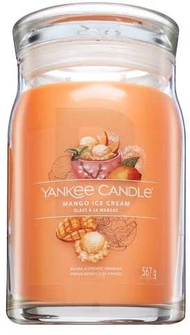 Yankee Candle Signature Mango Ice Kreminis Scented Candle kvapni žvakė, 411 g