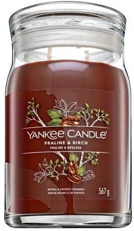 Yankee Candle Aromatinė žvakė Signature didelis stiklas Praline - Beržas 567 g