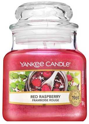 Yankee Candle Raudona Raspberry Scented Candle kvapioji žvakė, 104 g