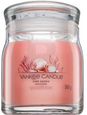 Yankee Candle Aromatinė žvakė Signature glass medium Rožinė Sands 368 g