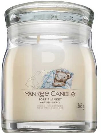 Yankee Candle Aromatinė žvakė Signature glass medium Soft Blanket 368 g