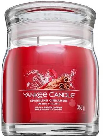 Yankee Candle Aromatinė žvakė Signature glass medium Sparkling Cinnamon 368 g