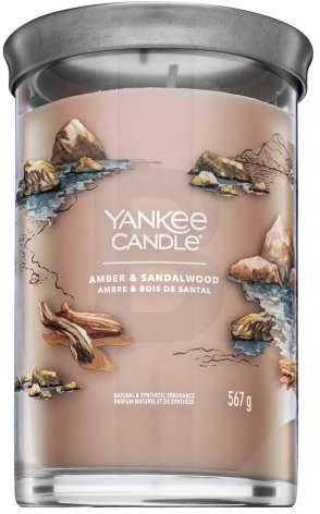 Yankee Candle Aromatinė žvakė Signature tumbler large Amber - Sandalwood 567 g