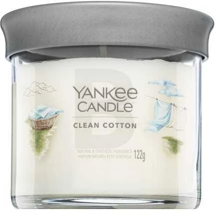 Yankee Candle „Yankee“ žvakių stiklinė „Clean Cotton“, 122 g