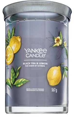 Yankee Candle Aromatinė žvakė Signature tumbler large Juodas Tea - Lemon 567 g