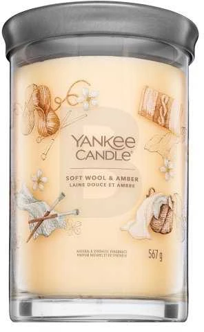 Yankee Candle Aromatinė žvakė Signatūrinis indelis didelis Soft Wool - Amber 567 g