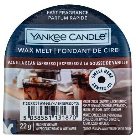 Yankee Candle Vanilla Bean Espresso 22g kvepianti žvakė