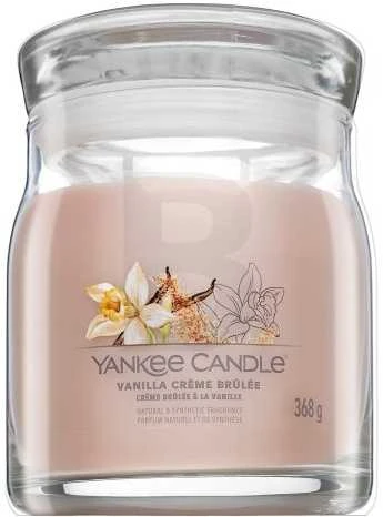 Yankee Candle Aromatinė žvakė Signature glass medium Vanilla Creme Brulée 368 g
