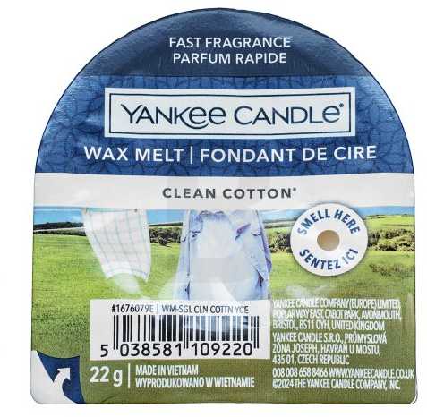 Yankee Candle „Yankee“ žvakė „Clean Cotton“ 22 g