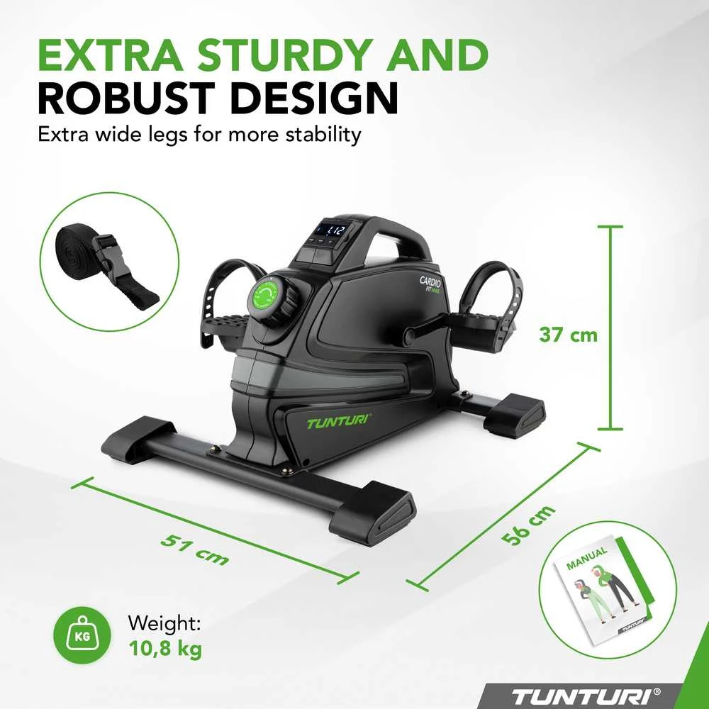 Dviratis treniruoklis Tunturi Cardio Fit M45 Minibike Magnetic + App