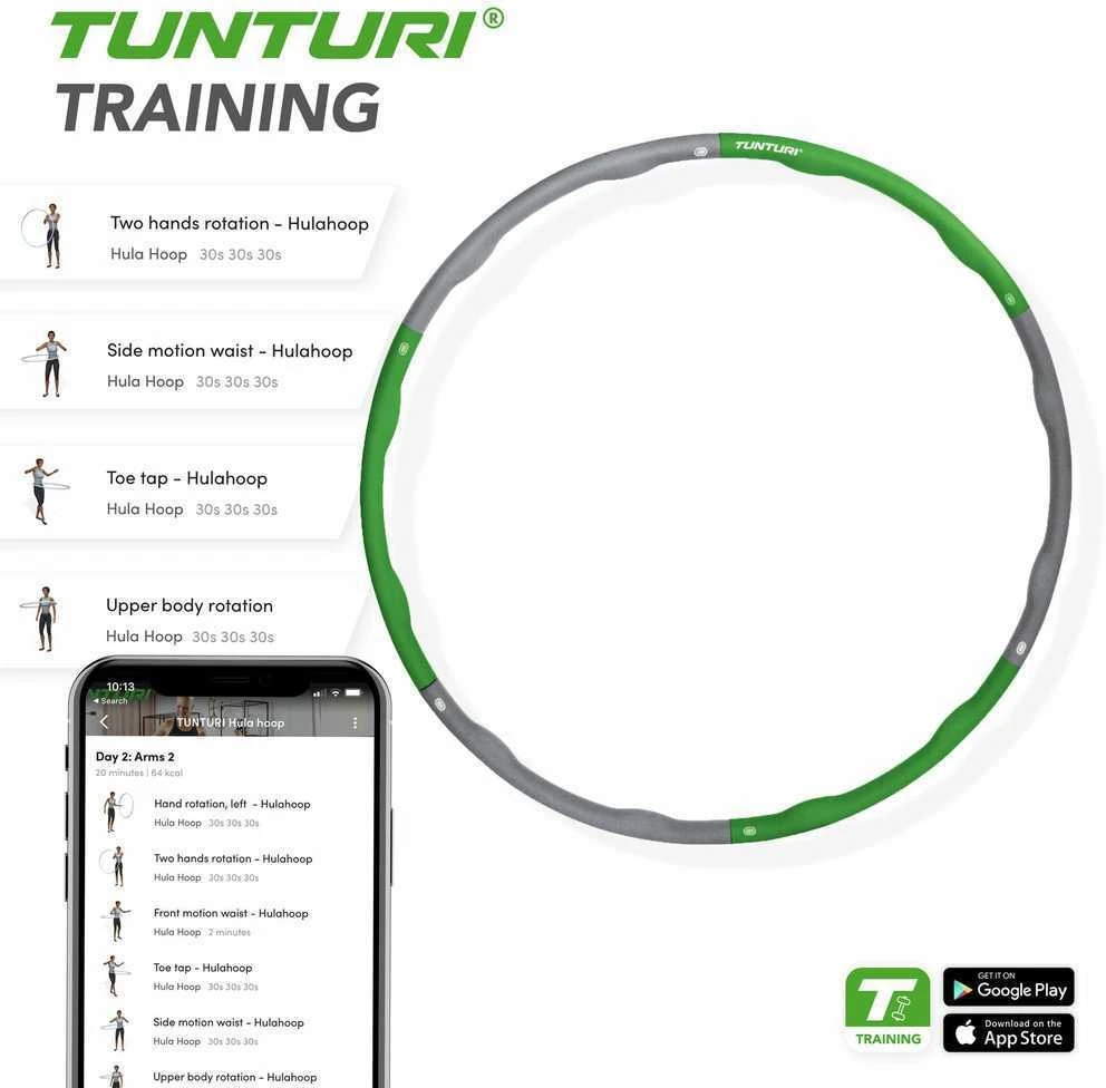 Gimnastikos lankas Tunturi Hula Hoop, 1.8kg