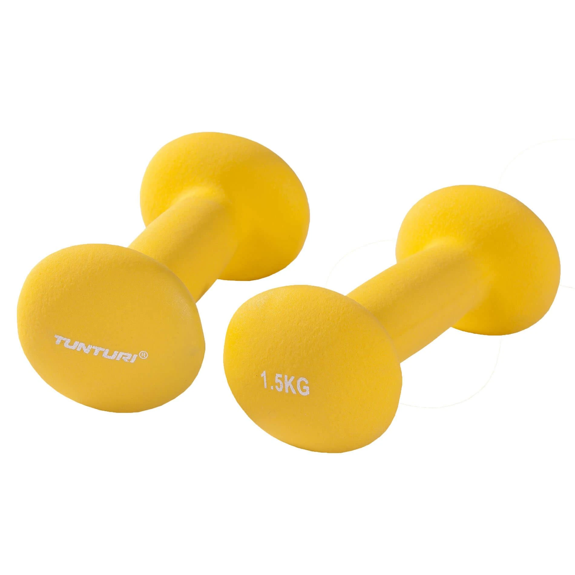 Neopreniniai hanteliai TUNTURI 2x 0,5-5kg (Svoris: 2 x 1.5kg)