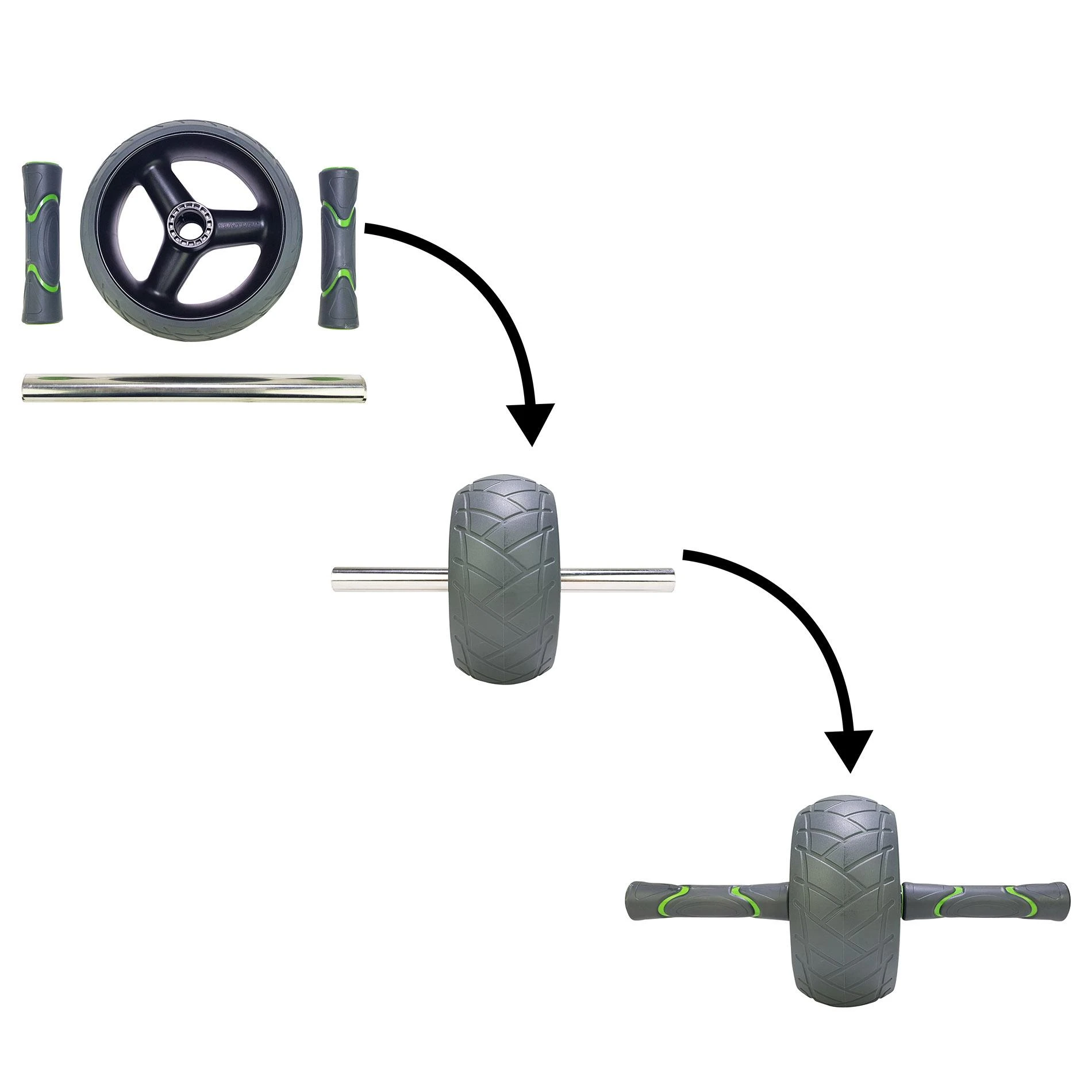 Gimnastikos ratukas TUNTURI PRO WHEEL DELUXE