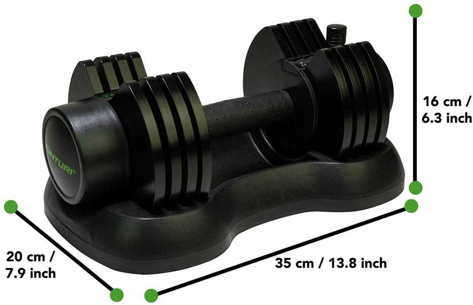 Reguliuojamo svorio svarmenų rinkinys Tunturi Selector, 12,5kg