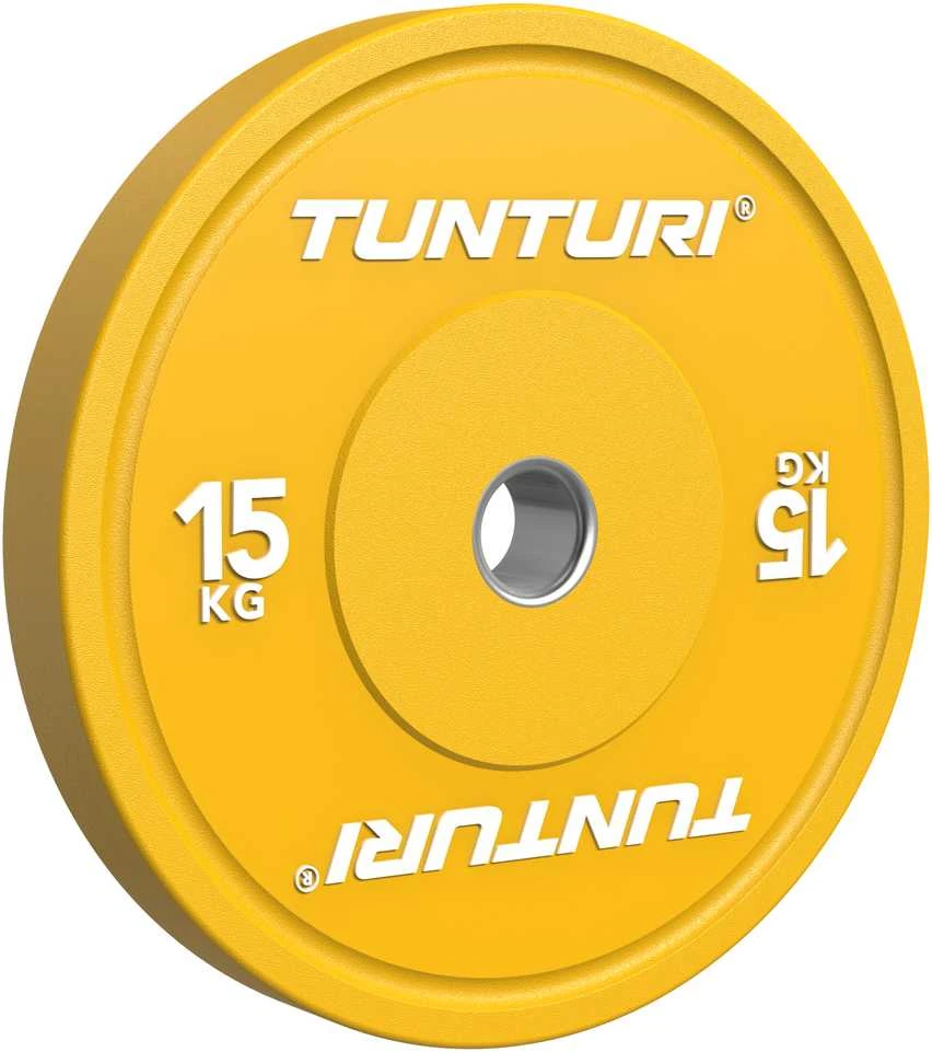 Svarmenys TUNTURI Platinum Bumper Plate Colour (5–25 kg) (Svoris: 15 kg)