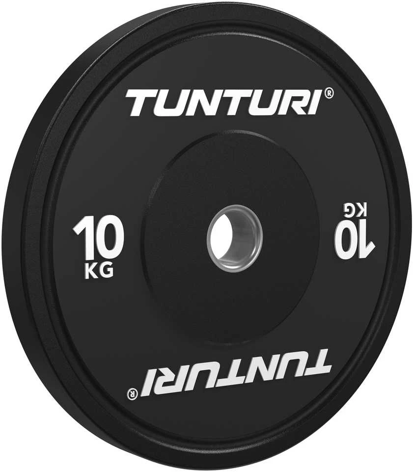 Svarmenys TUNTURI Platinum Bumper Plate Juodas (5–25 kg) (Svoris: 10 kg)
