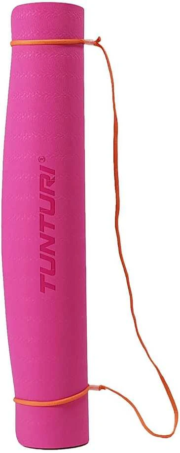 Tunturi Jogos kilimėlis - 4mm, juoda/rožinė