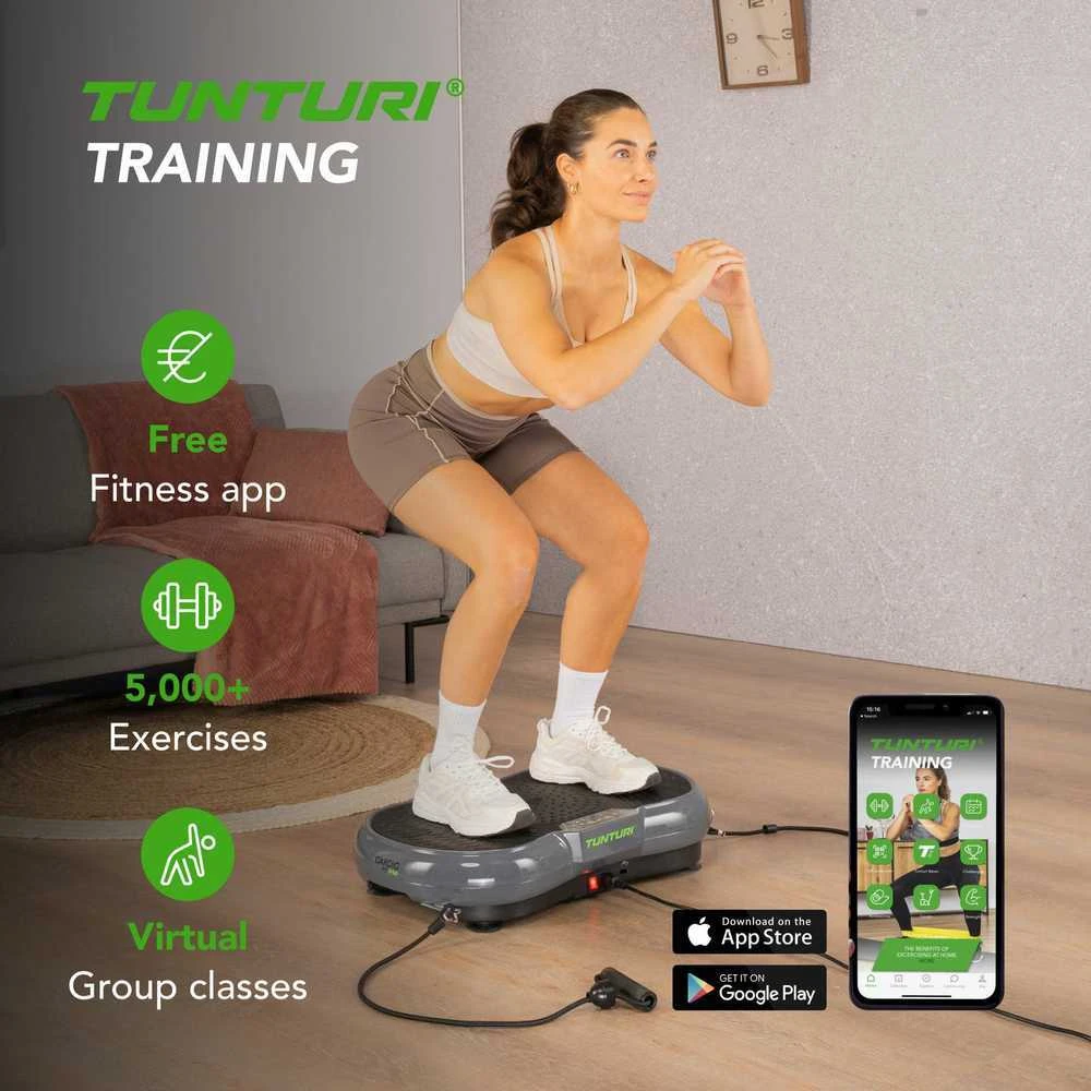Vibracinė platforma Tunturi Cardio Fit V40 aprašymas - Prekės nuotrauka