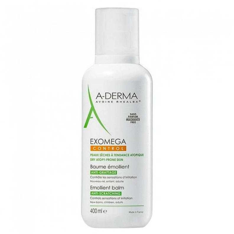 A-Derma Exomega Control Emolient Balm balzamas sausai ir jautriai odai, 400 ml