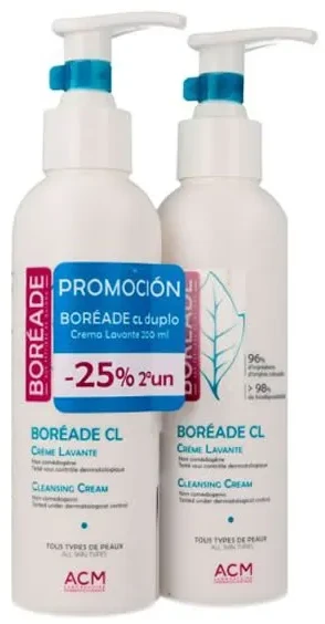 ACM Noviderm Boréade CL Cleansing Kreminis prausimosi kremas 2x200ml