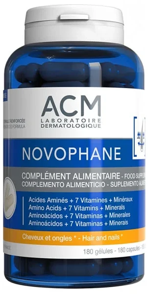 Acm Novophane maisto papildai plaukams ir nagams 180 vnt tablečių