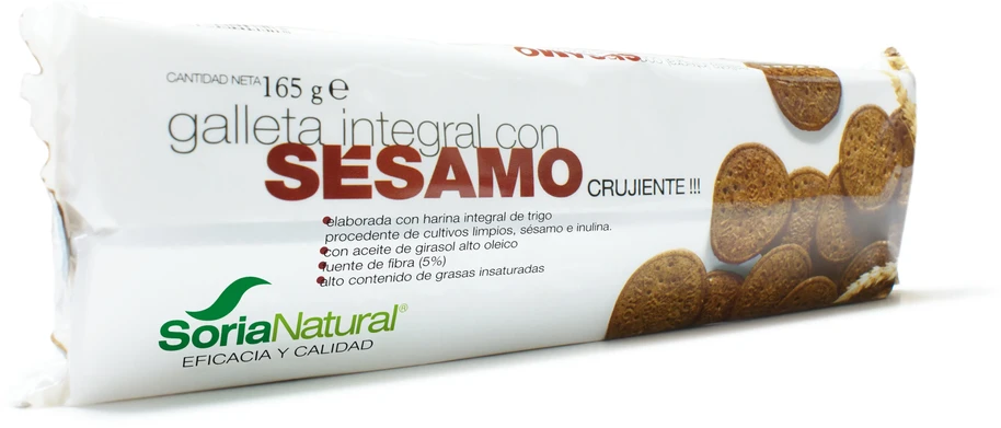 Alecosor „Integ“ sausainis su sezamu 165g