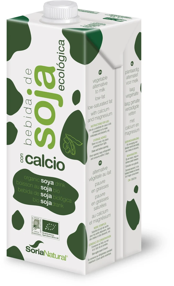 Alecosor Pack Leche Soja Biologica Con Calcio 6 X 1 Litro