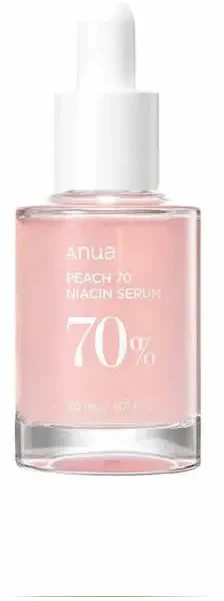 Anua Peach 70 Niacin Serum Šviesinantis veido serumas su persikų ekstraktu ir niacinamidu, 30 ml