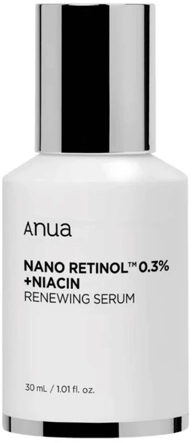 Anua Retinol Fragrance-Free Anti-Aging Evening Serum Face veido serumas, 30 ml