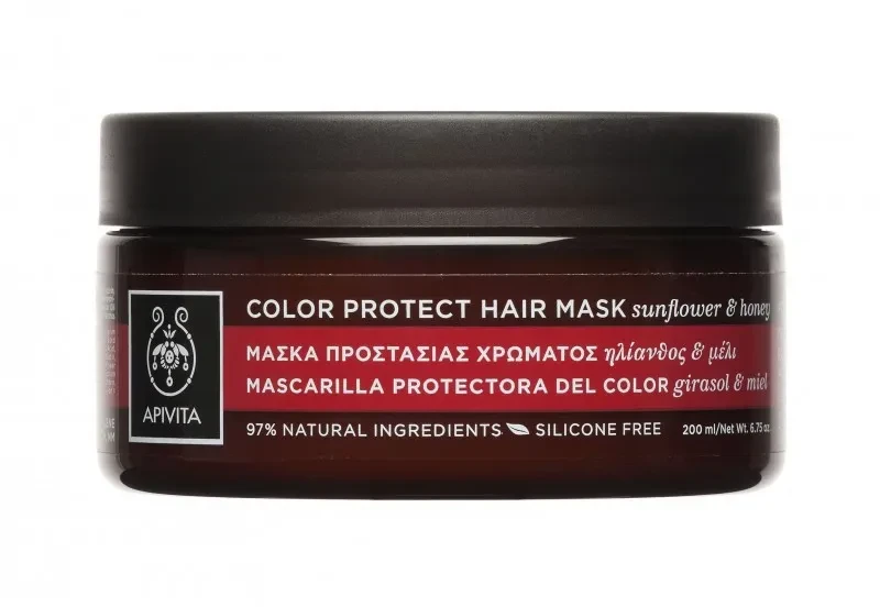 Apivita Color Protect plaukų kaukė saulėgrąžų ir medaus 200ml