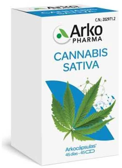 Arkopharma Arkocaps Cannabis Sativa maisto papildas 45 vnt kapsulių