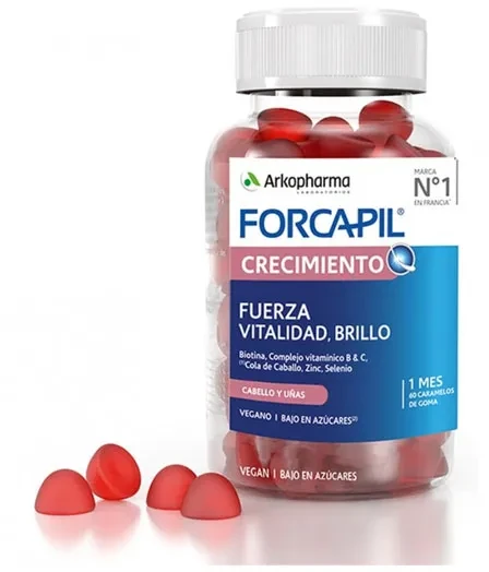 Arkopharma Forcapil Gumos Plaukų Augimui 60 vnt.