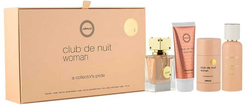 Armaf Club De Nuit Women - EDP 30 ml + tuhý dezodorantas 75 ml + krem ​​na ruce 50 ml + vlasový sprej 55 ml