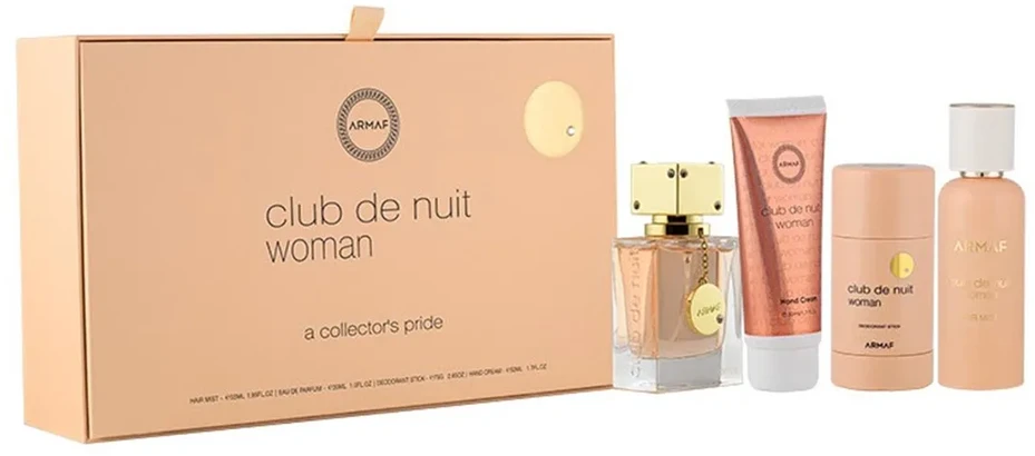Armaf Club De Nuit Women - EDP 30 ml + tuhý dezodorantas 75 ml + krem ​​na ruce 50 ml + vlasový sprej 55 ml