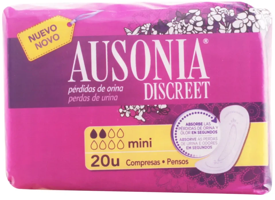 Ausonia Discreet Mini higieniniai rankšluosčiai 20 vnt