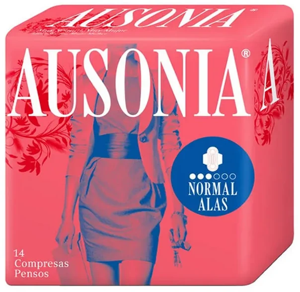 "Ausonia Normal" higieniniai įklotai su sparneliais 14 vienetų